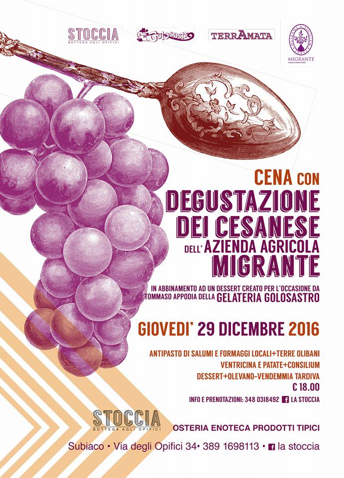 La Stoccia - Azienda Agricola Migrante - Cesanese di Olevano Romano